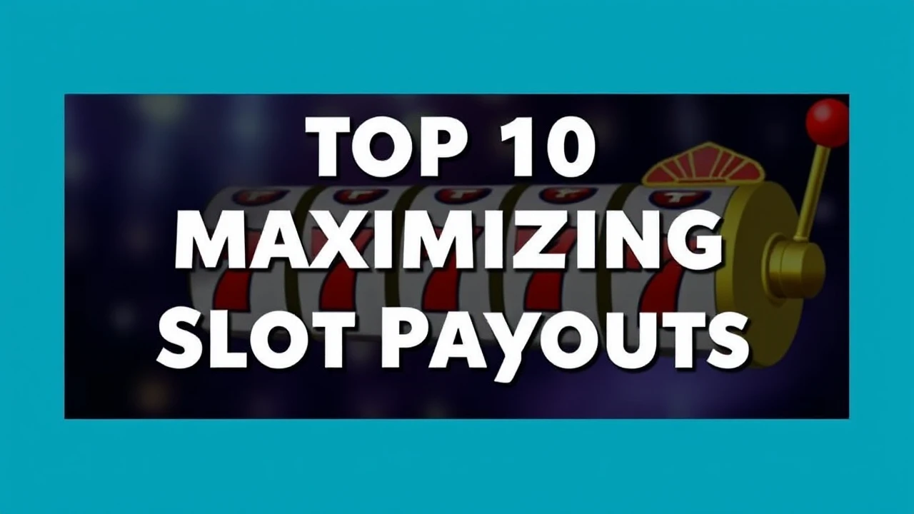Top 10 Strategies for Maximizing Slot Payouts