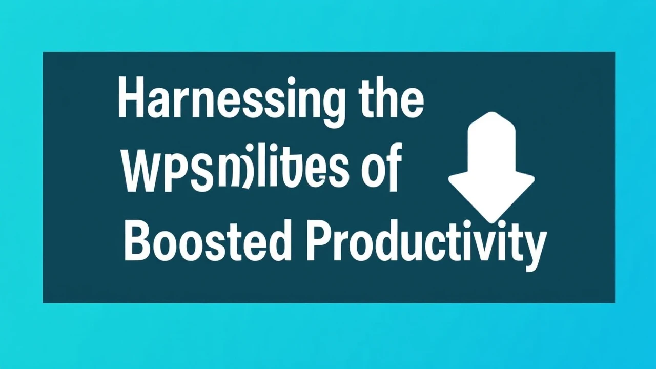 Harnessing the Capabilities of WPS Download for Boosted Productivity