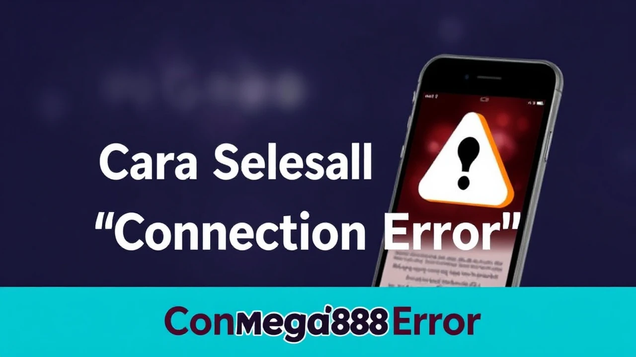 Cara Selesaikan ‘Connection Error’ Mega888