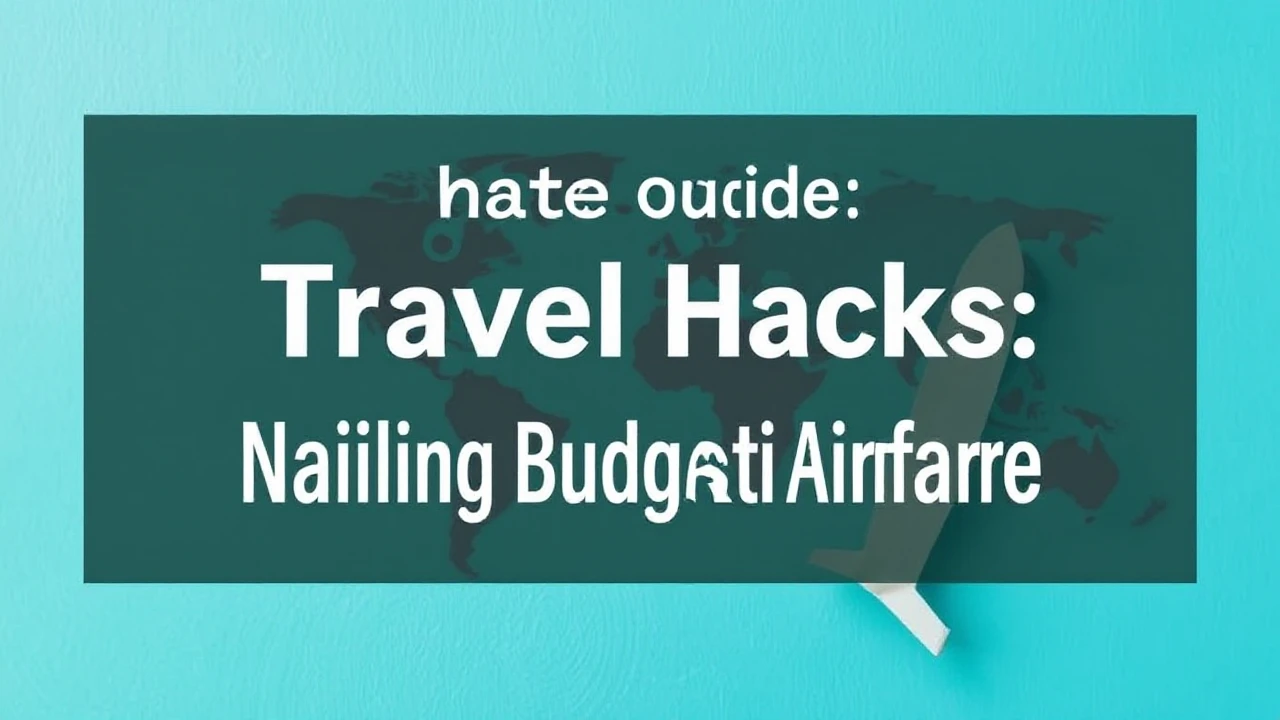 Ultimate Guide on Travel Hacks: Nailing Budget Airfare