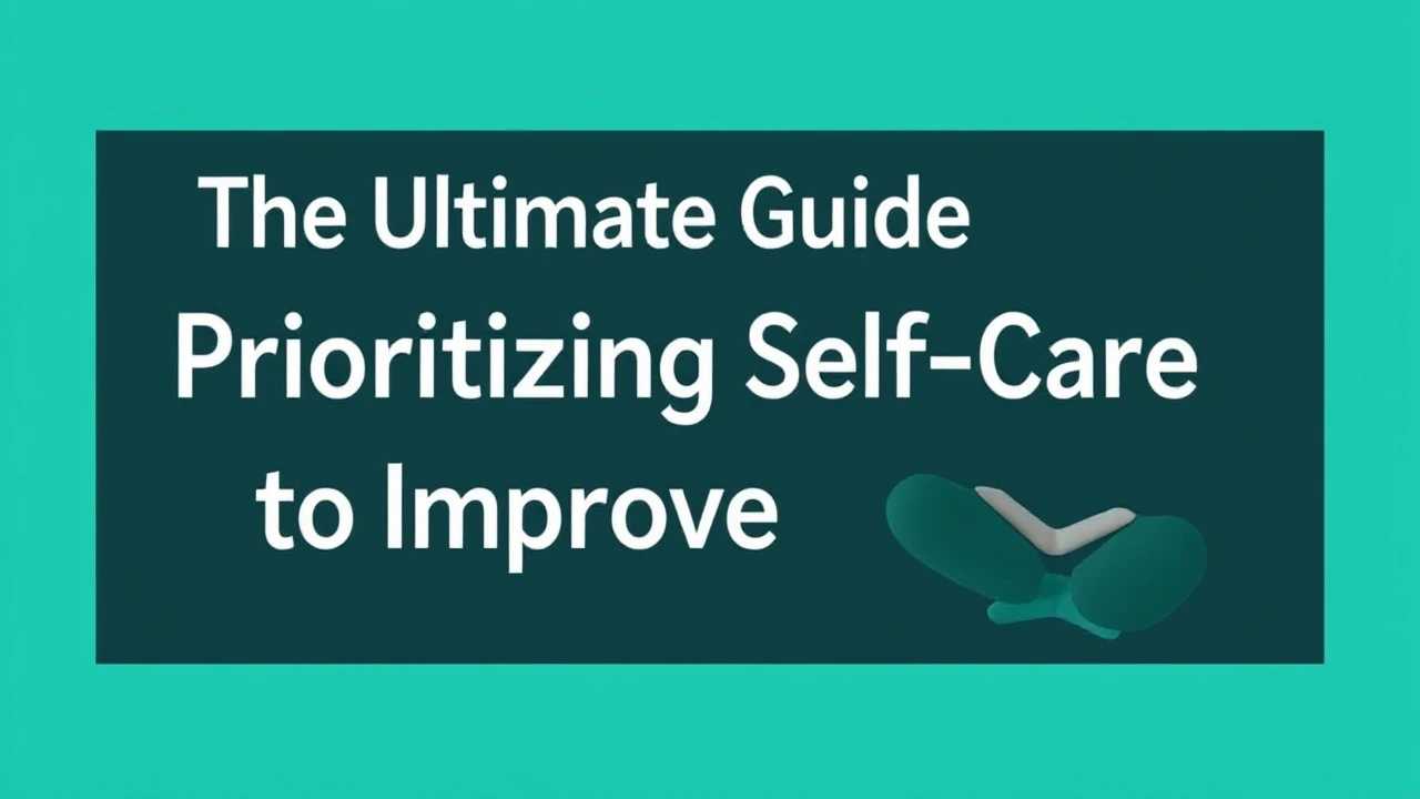 The Ultimate Guide Prioritizing Self-Care to Improve Better Health