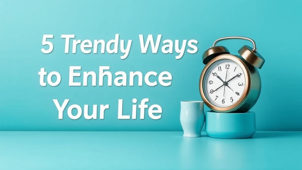 5 Trendy Ways to Enhance Your Lifestyle