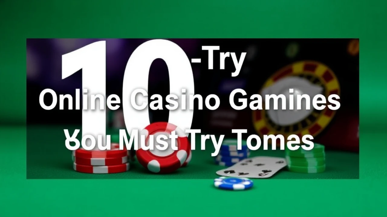 Must-Try 10 Online Casino Gambling Games You Must Try Today