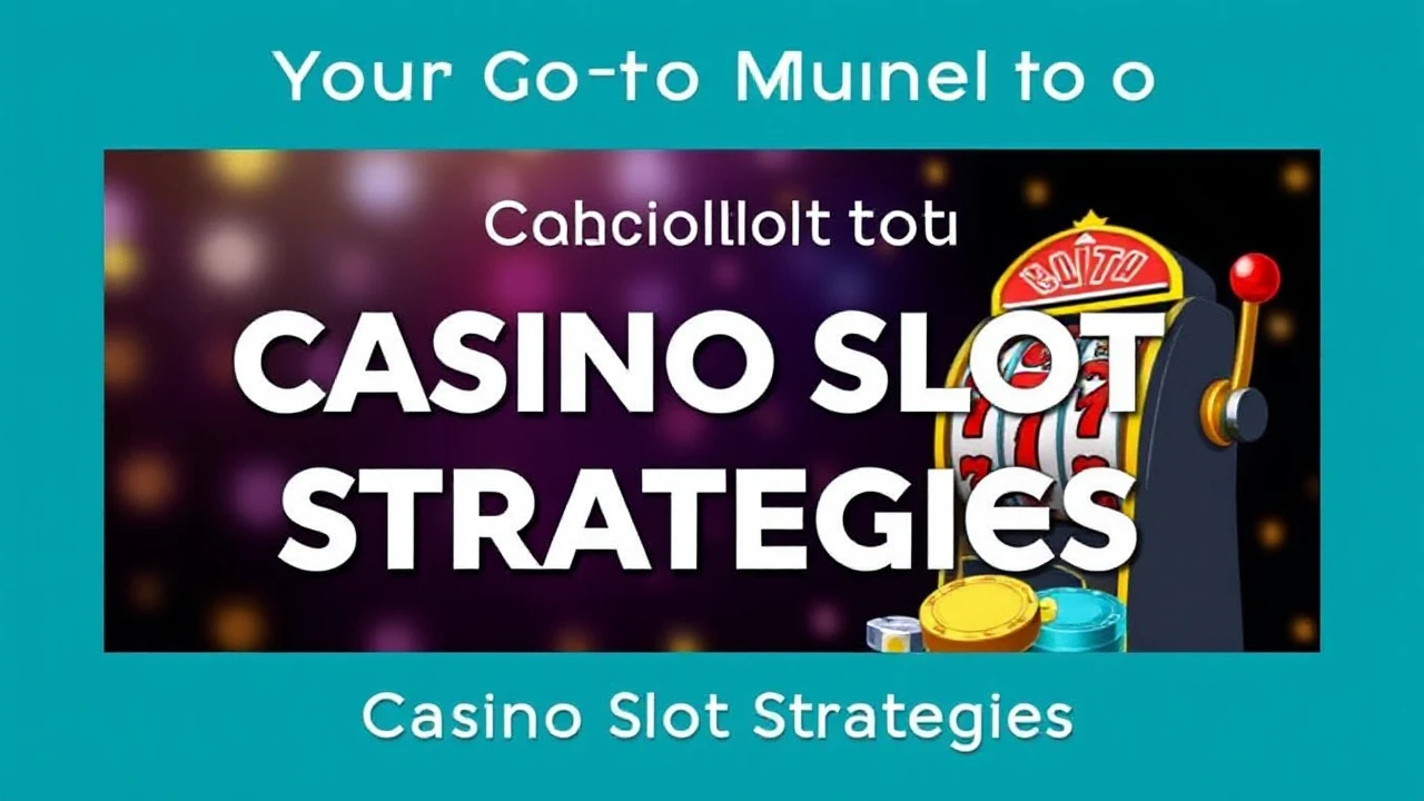 Your Go-To Manual to Casino Slot Strategies