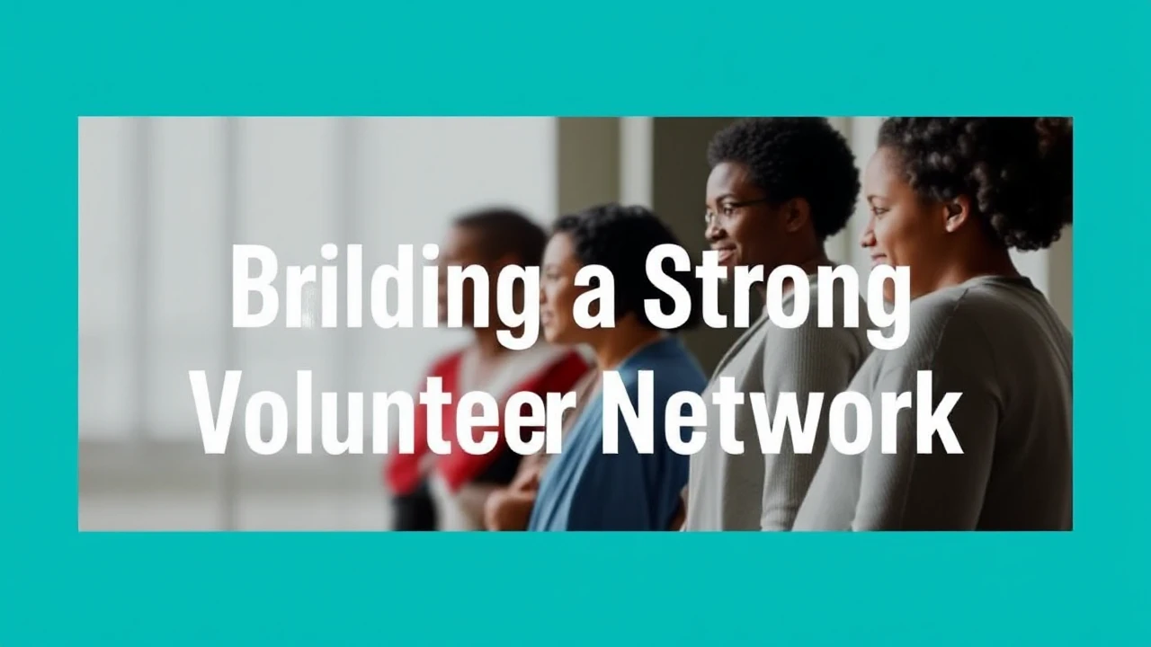 NGO555: Building a Strong Volunteer Network