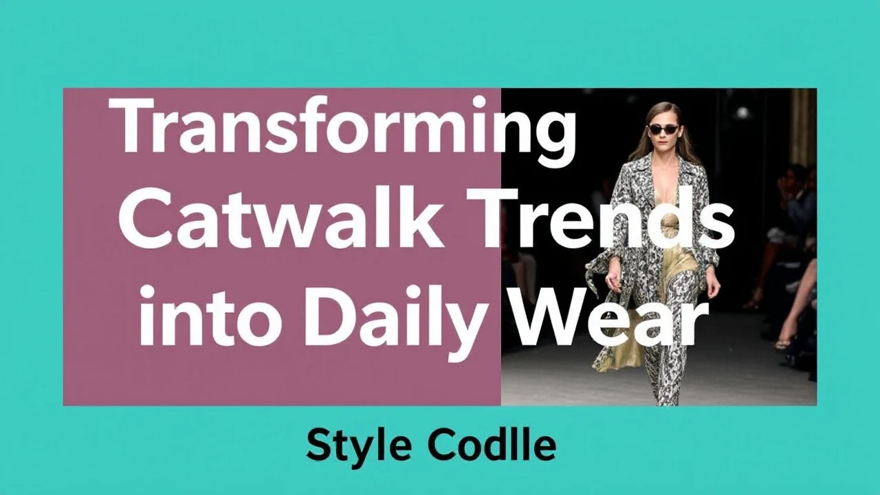 Transforming Catwalk Trends into Daily Wear: Style Guide
