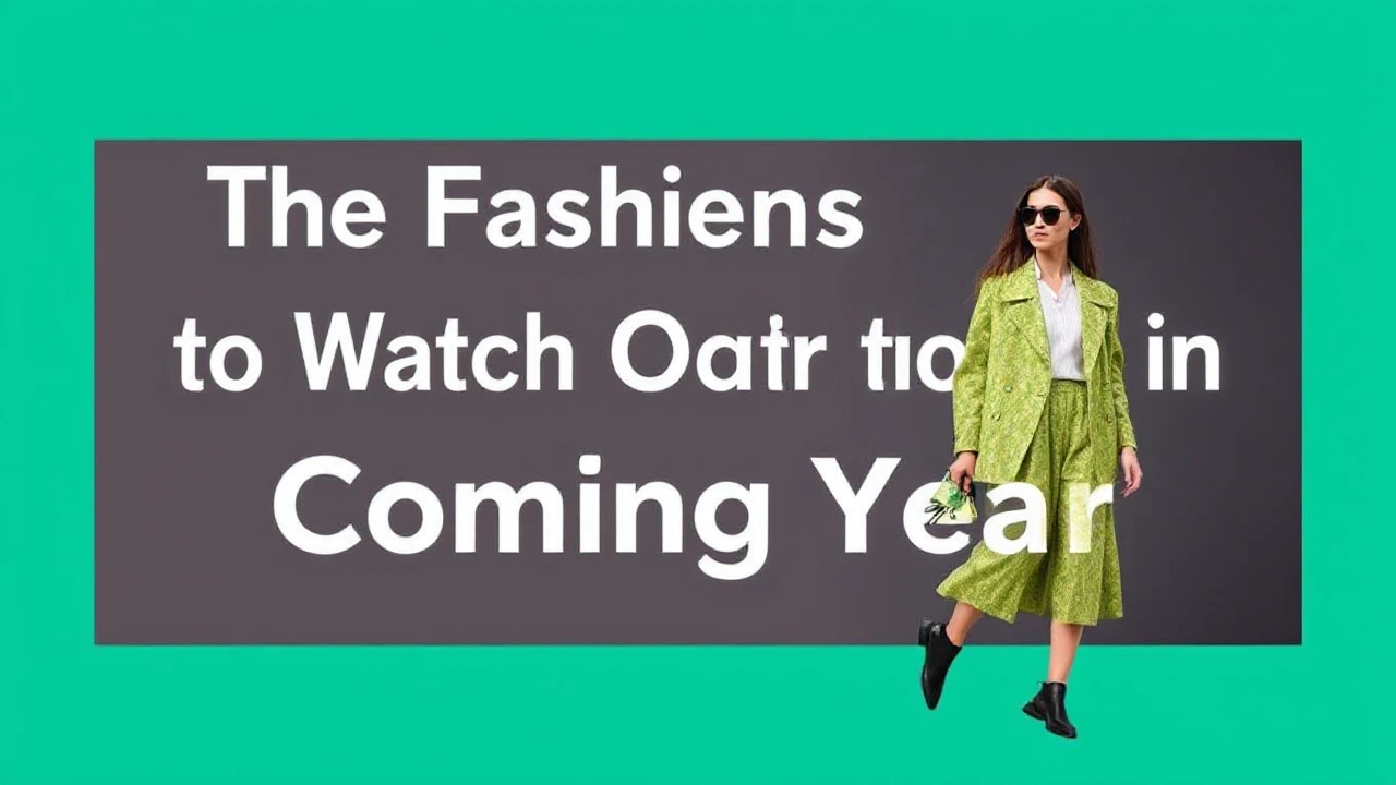 The Fashion Trends to Watch Out for in the Coming Year
