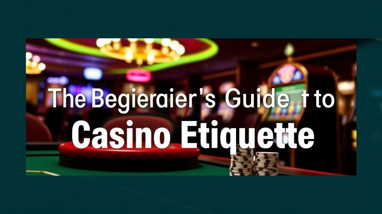 The Beginner's Guide to Casino Etiquette: Dos and Don'ts for Newcomers
