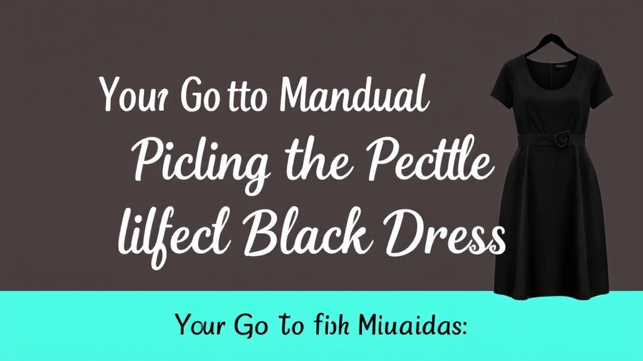 Your Go-To Manual of Picking the Perfect Little Black Dress
