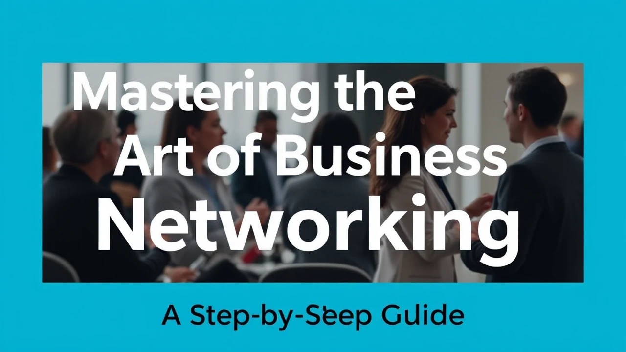 Mastering the Art of Business Networking: A Step-by-Step Guide