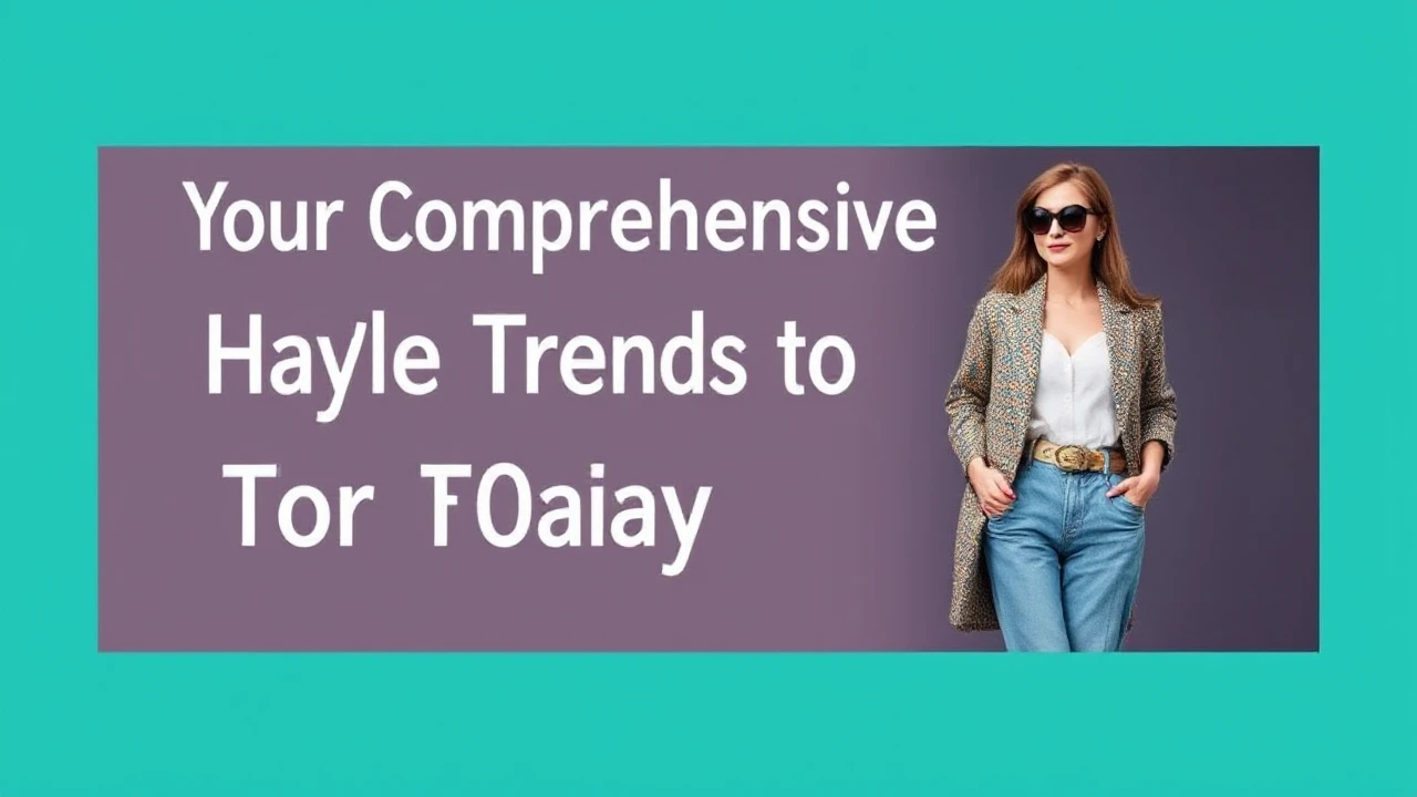 Your Comprehensive Handbook to Style Trends for Today's Woman