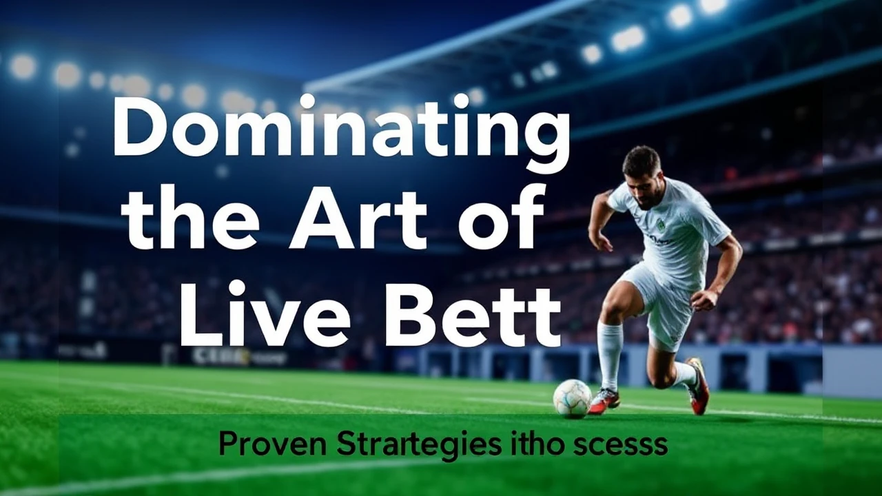 Dominating the Art of Live Betting: Proven Strategies for Success