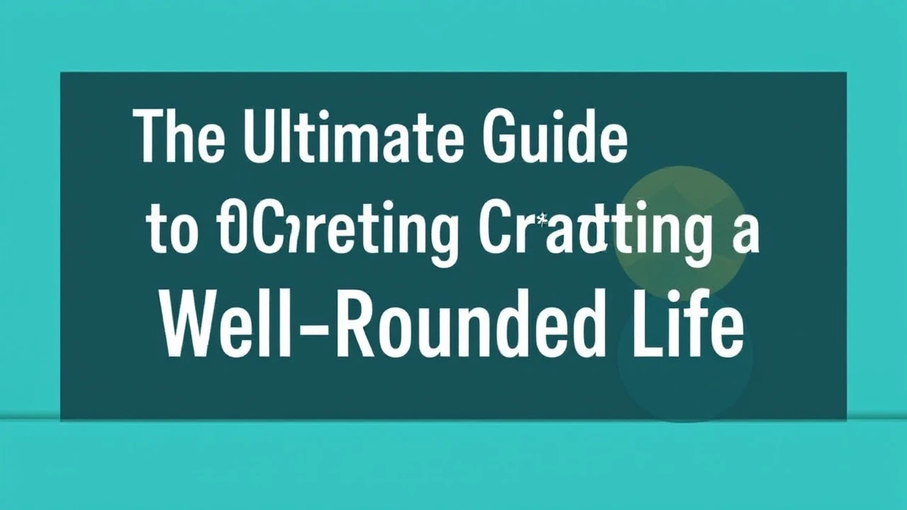 The Ultimate Guide to Creating a Well-Rounded Life