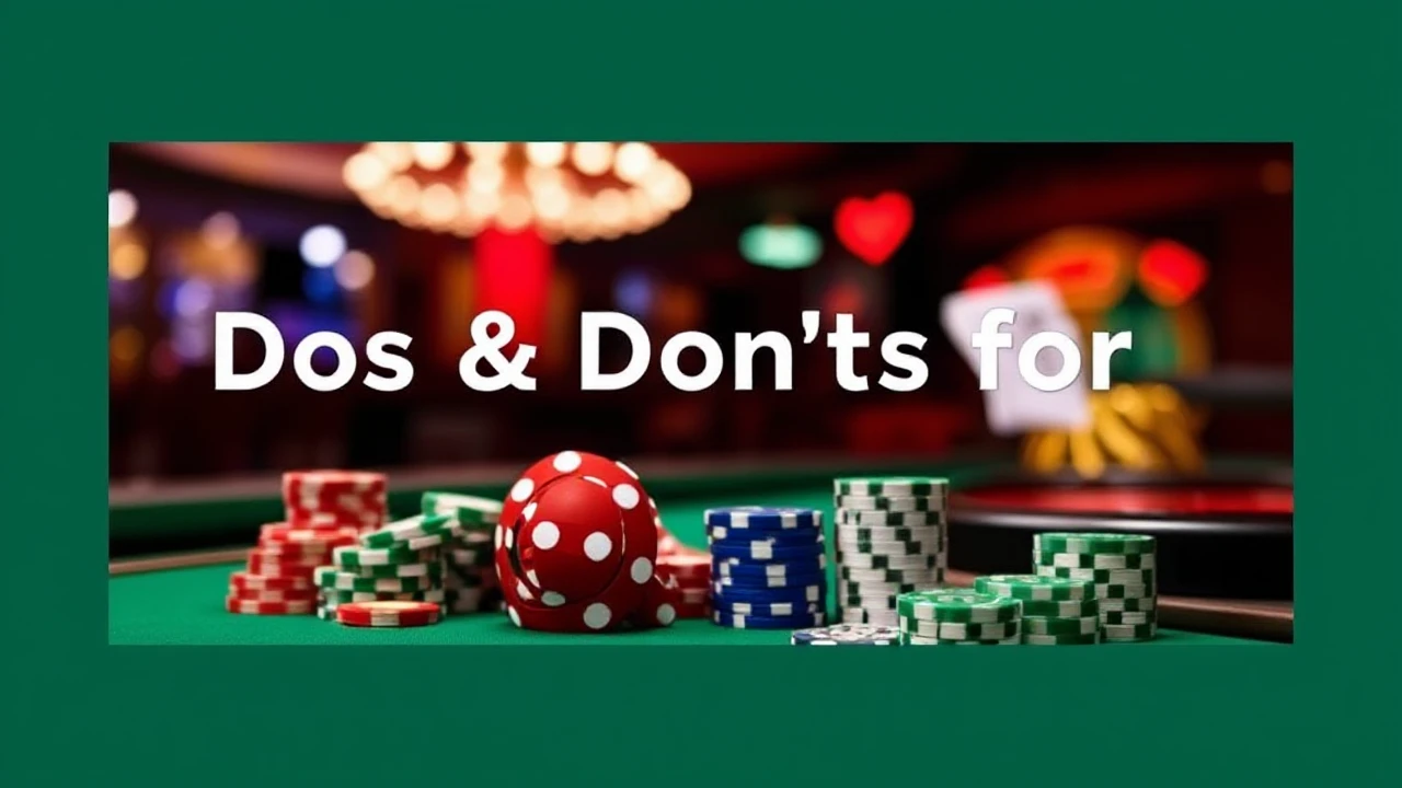 Dos and Don'ts for Casino Goers: Key Tips to Keep in Mind