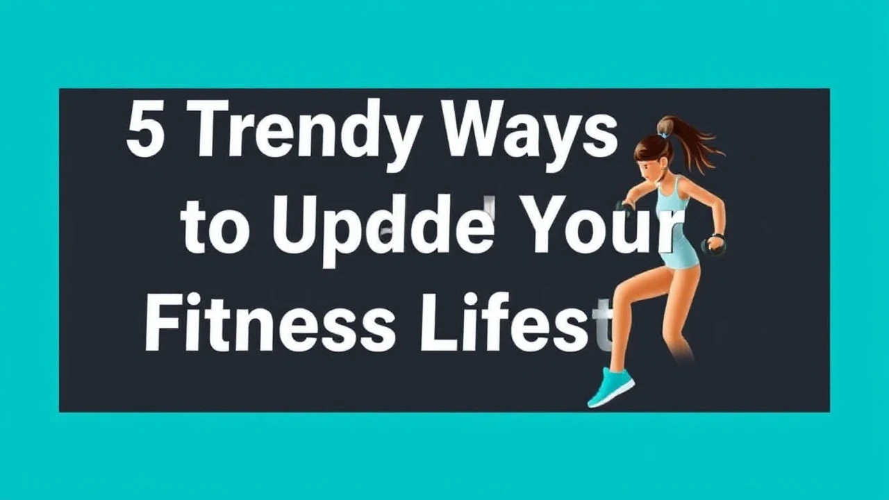 5 Trendy Ways to Upgrade Your Fitness Lifestyle