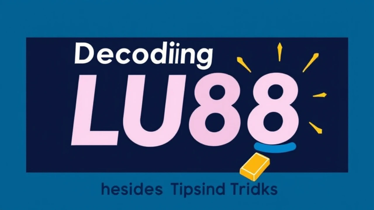 Decoding Lu88: Insider Tips and Tricks