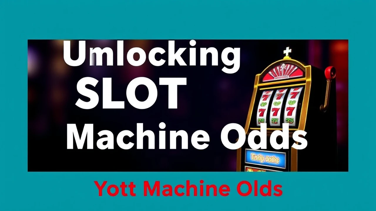 Unlocking Slot Machine Odds: Your Guide to Odds