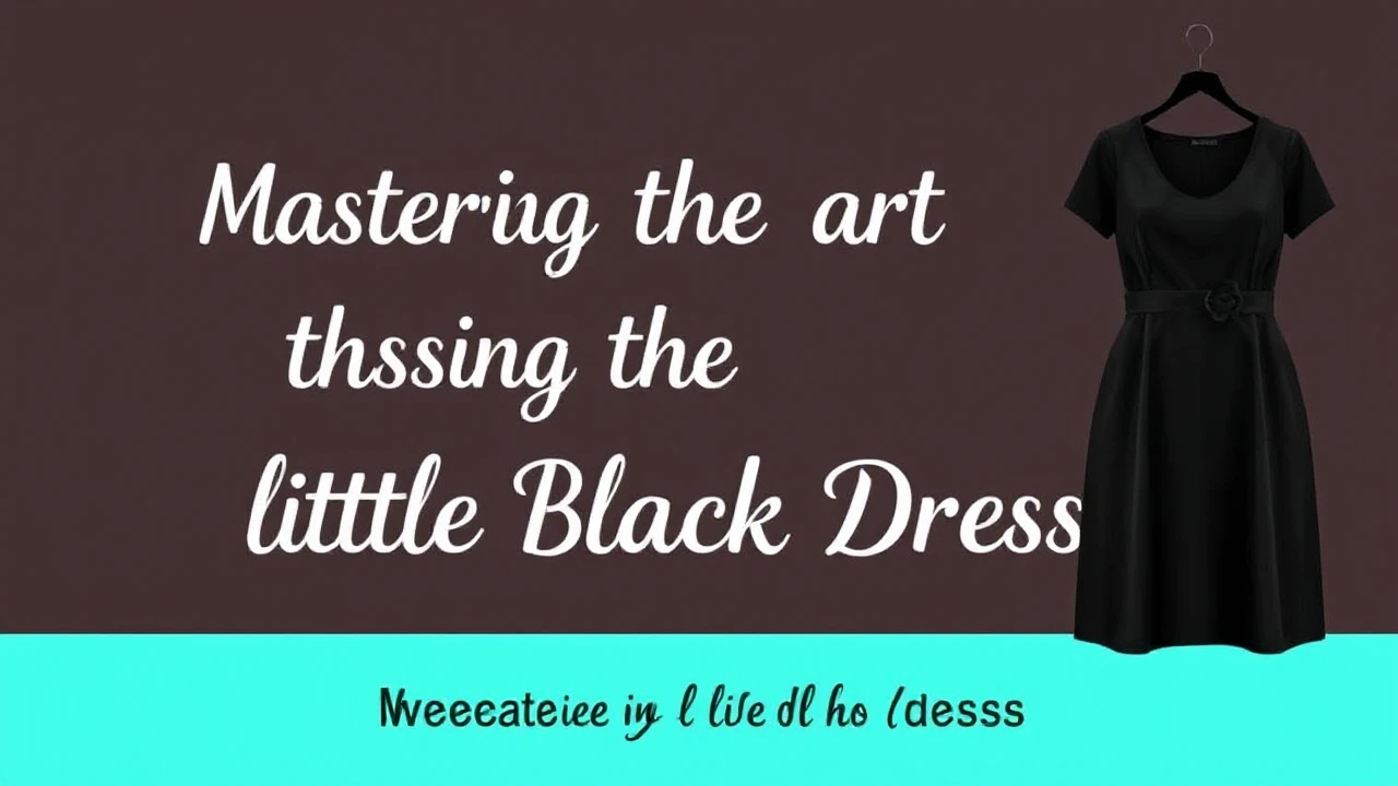 Mastering the Art of Choosing the Ultimate Little Black Dress