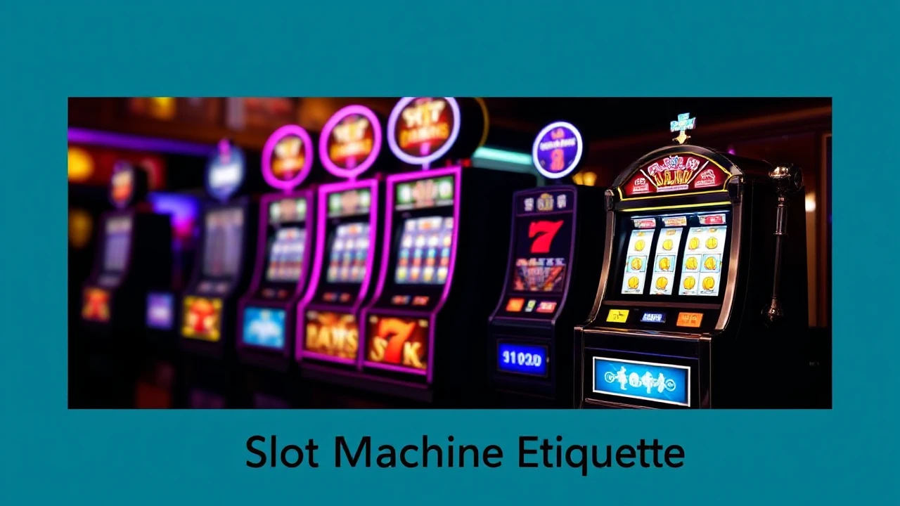 Nailing the Art of Slot Machine Etiquette