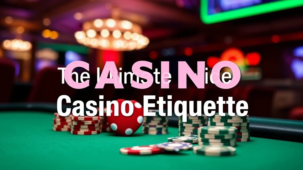 The Ultimate Guide Casino Etiquette: Dos and Don'ts for Players