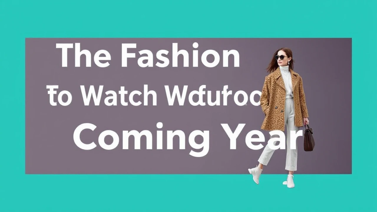The Fashion Trends to Watch Out for in the Coming Year