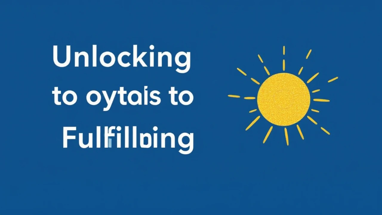 Unlocking the Secrets to a Joyful and Fulfilling Lifestyle