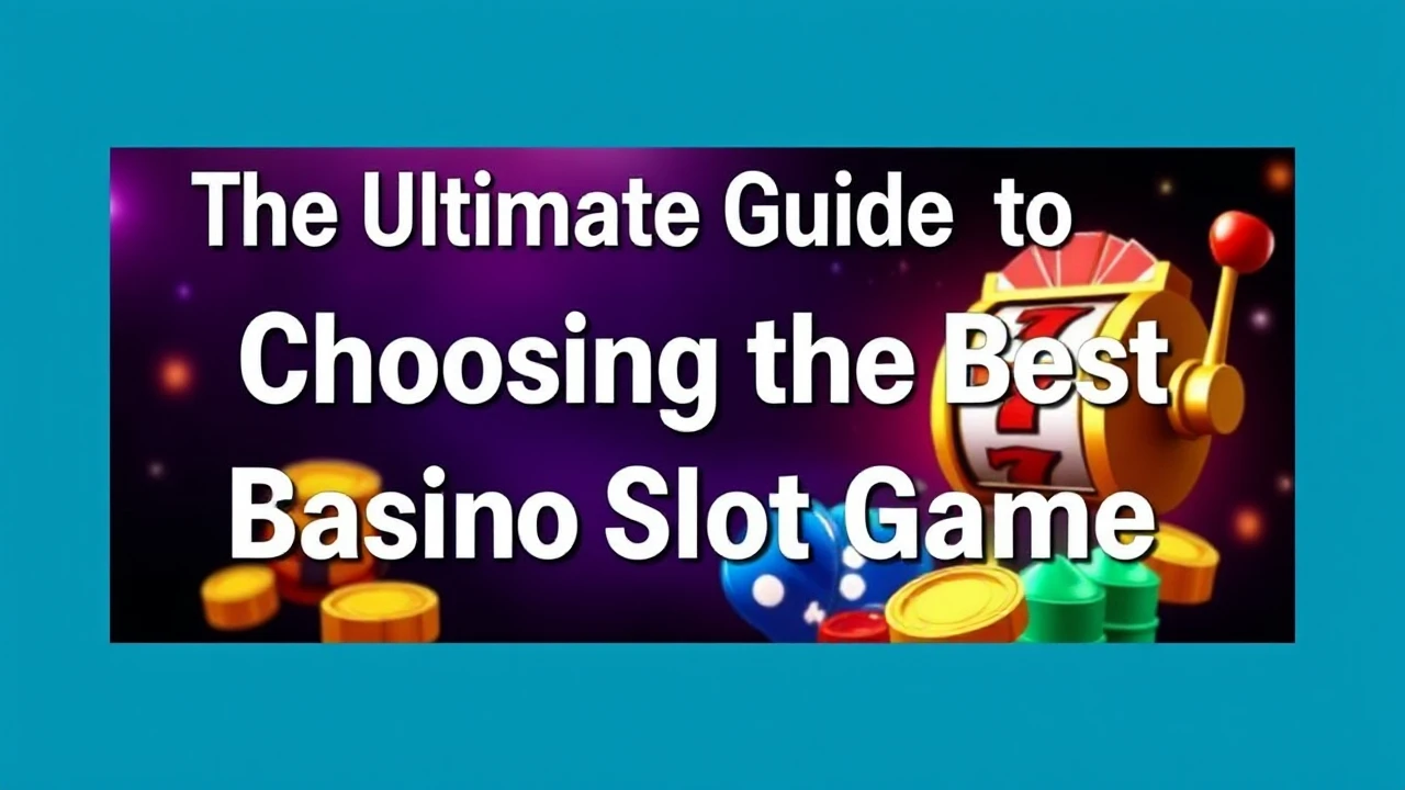 The Ultimate Guide to Choosing the Best Casino Slot Game
