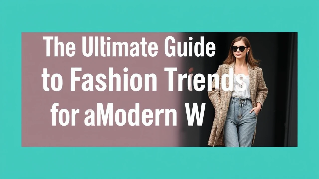 The Ultimate Guide to Fashion Trends for the Modern Woman