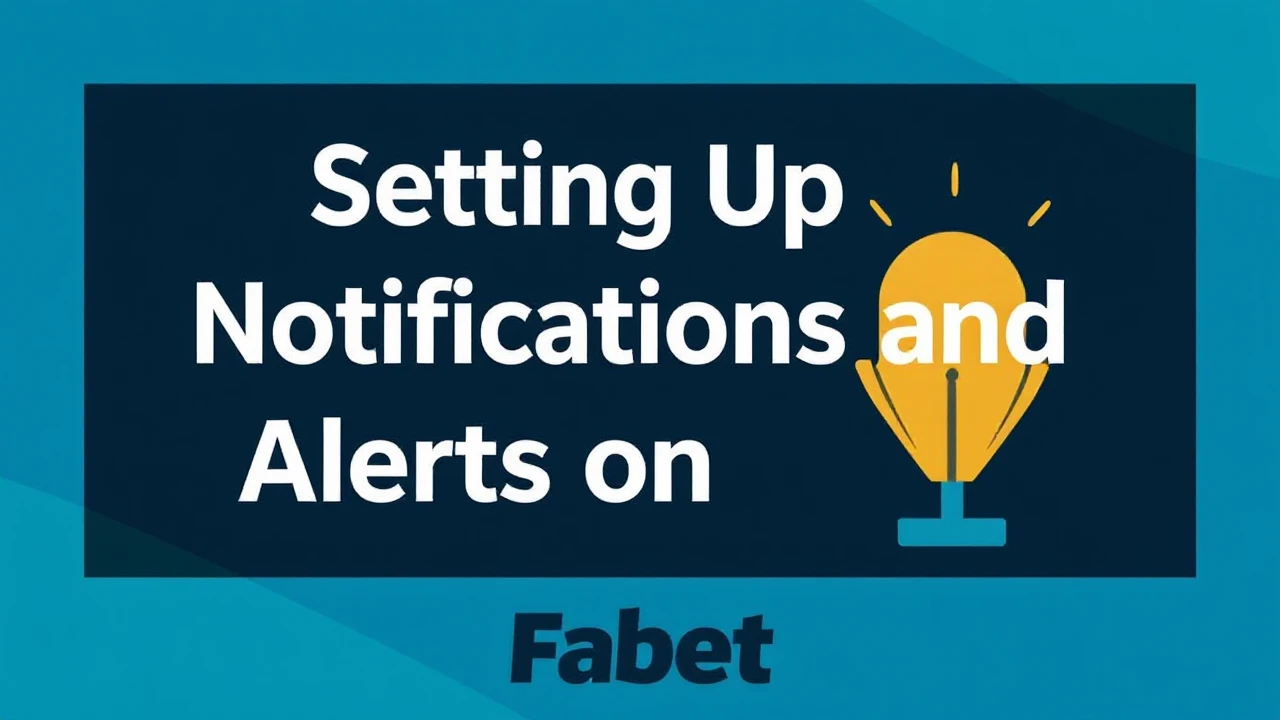 Setting Up Notifications and Alerts on Fabet