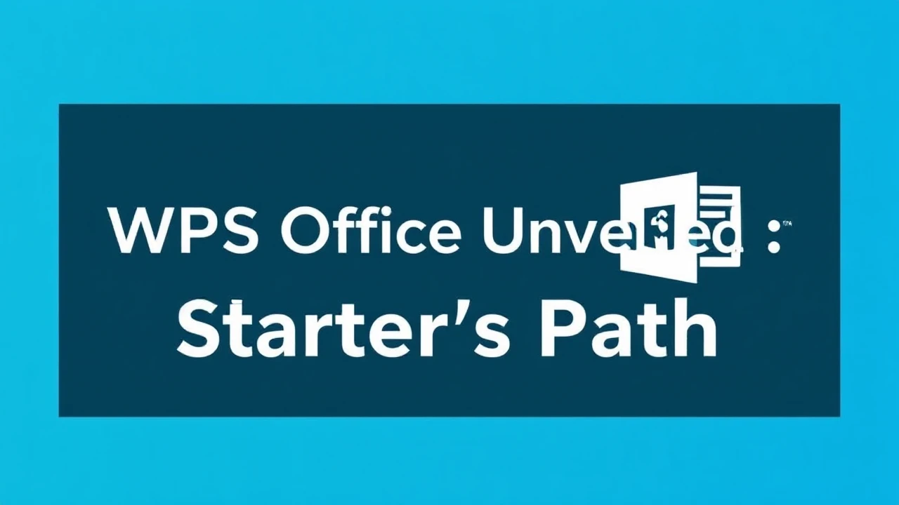 WPS Office Unveiled: A Starter's Path