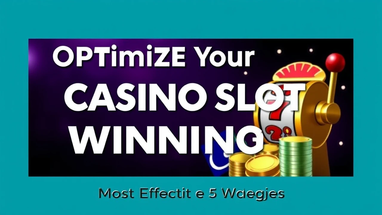 Optimize Your Casino Slot Winnings: Most Effective 5 Strategies