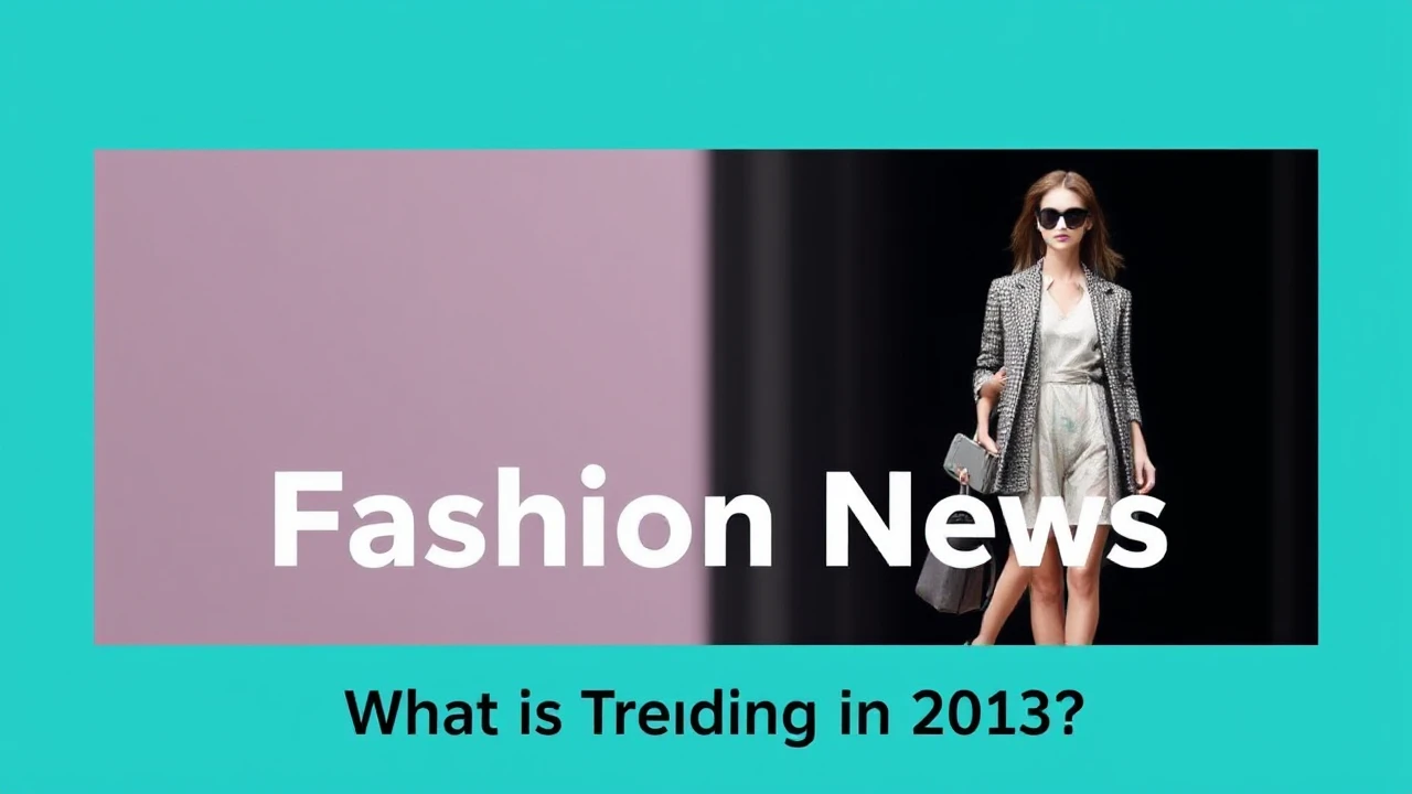 Fashion News - What Is Trending In 2013?