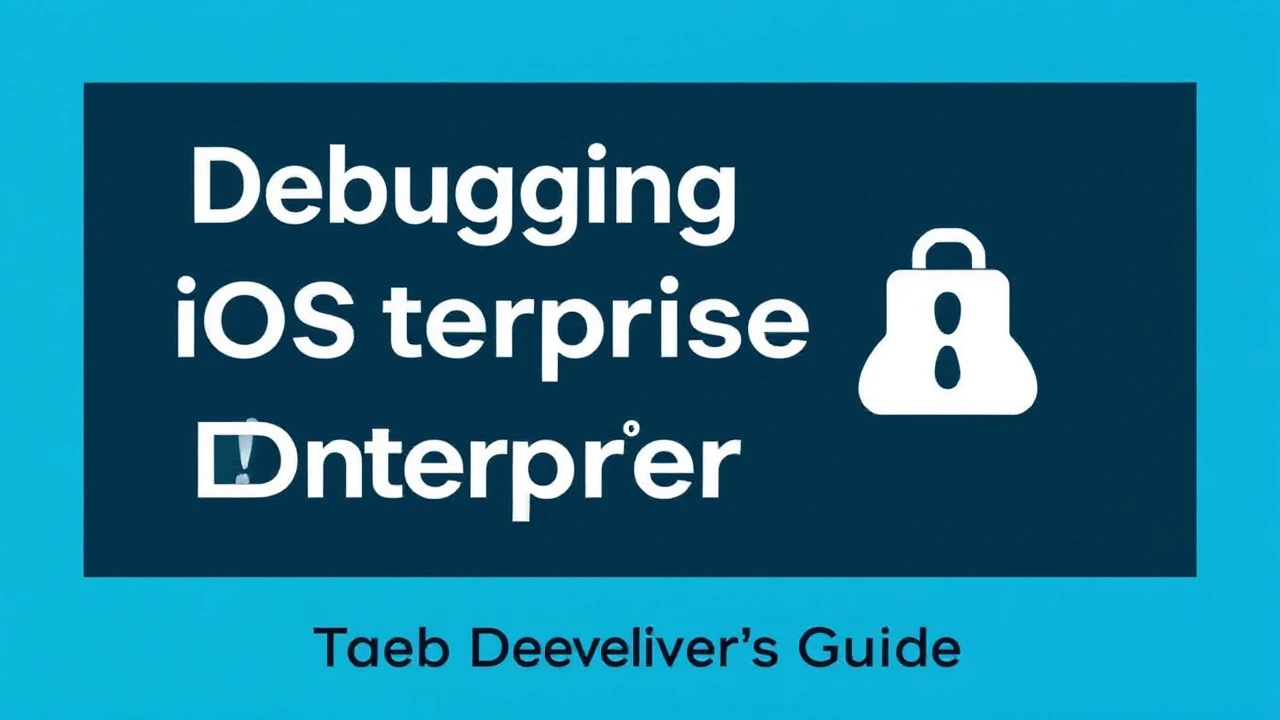 Debugging iOS Enterprise App Errors: The 2026 Developer’s Guide