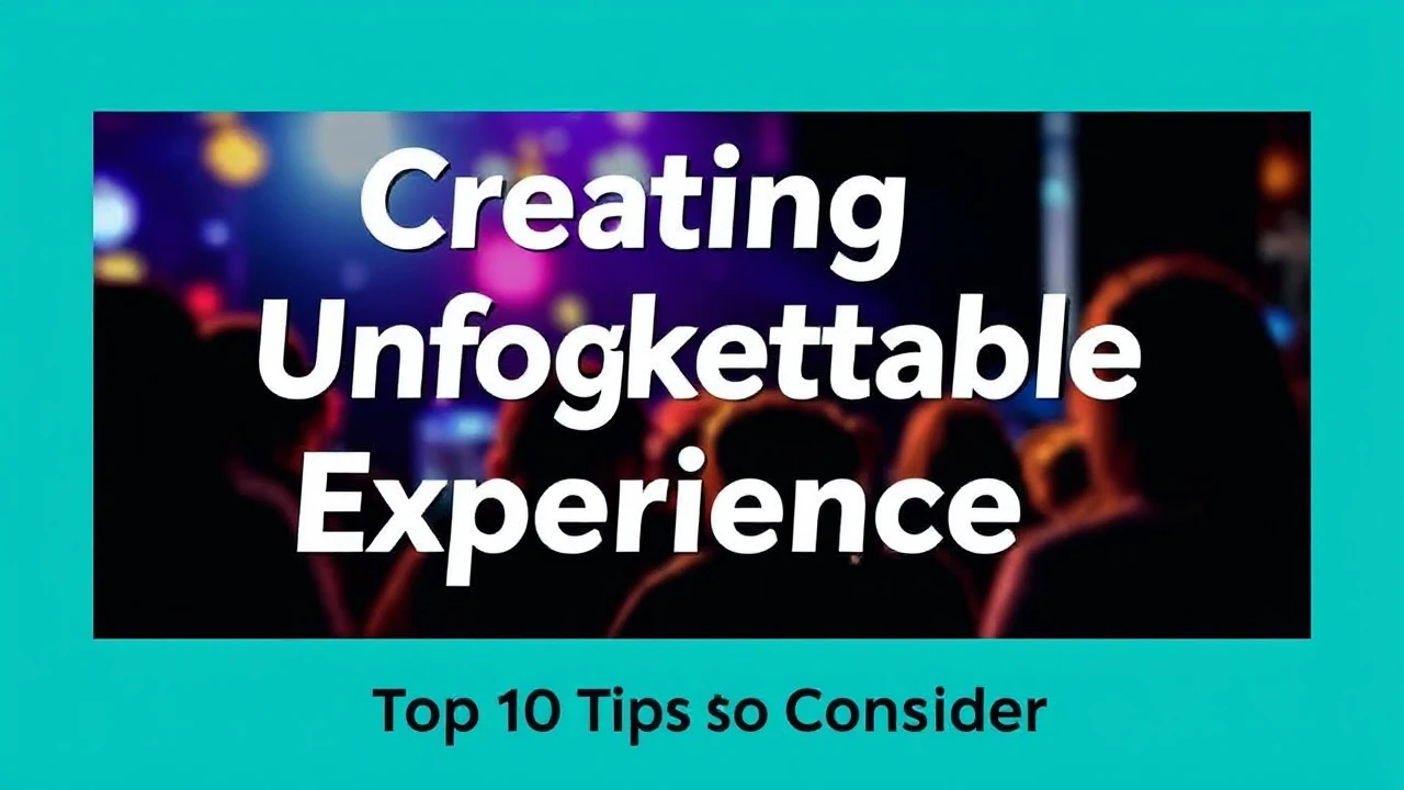 Creating Unforgettable Experience: Top 10 Tips to Consider