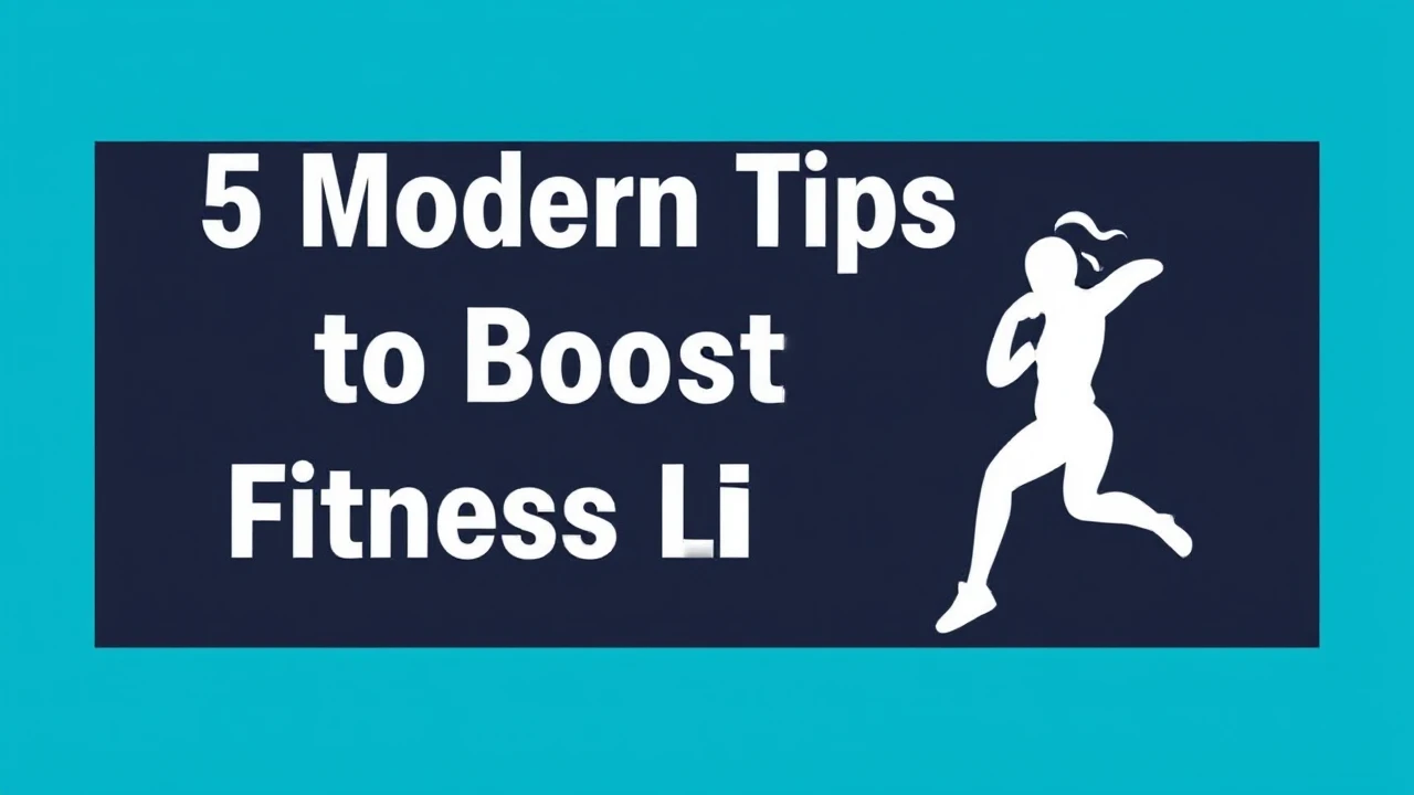 5 Modern Tips to Boost Your Fitness Lifestyle