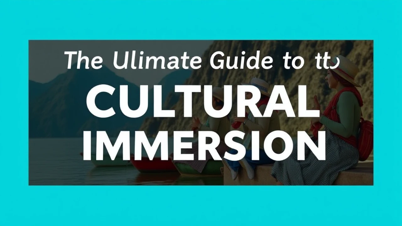 The Ultimate Guide to Cultural Immersion: Embracing Local Traditions While Traveling