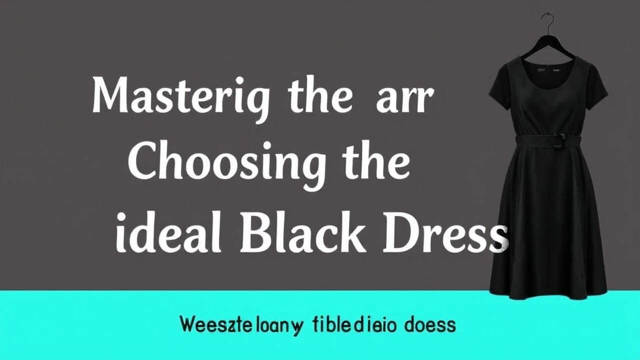 Mastering the Art of Choosing the Ideal Little Black Dress