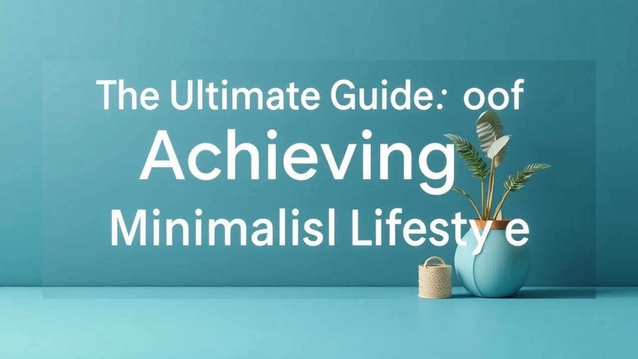 The Ultimate Guide of Achieving a Minimalist Lifestyle