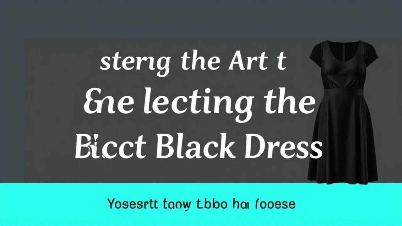 Mastering the Art of Selecting the Perfect Little Black Dress