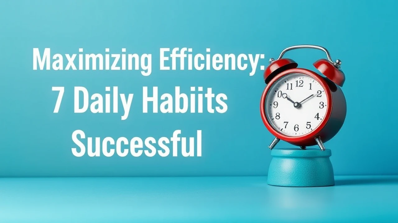 Maximizing Efficiency: 7 Daily Habits of Successful Individuals