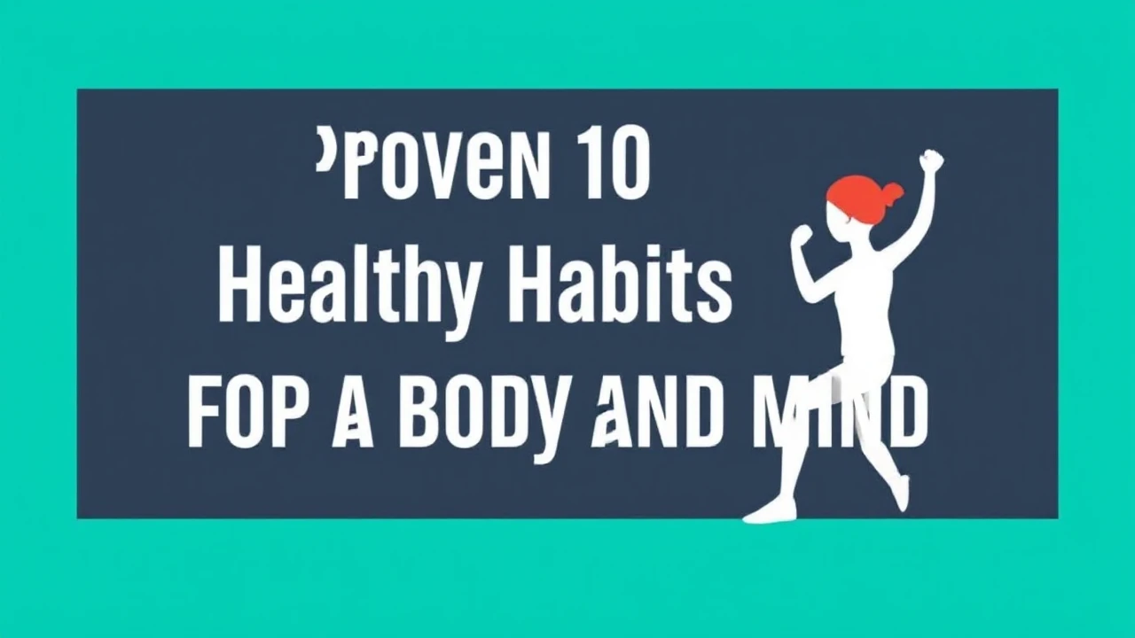 Proven 10 Healthy Habits for a Fit Body and Mind