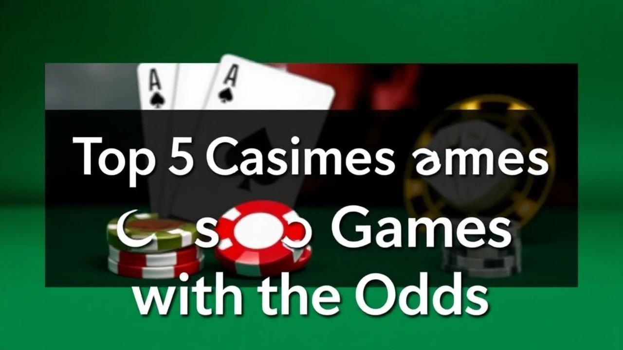 Revealing the Top 5 Casino Games with the Best Odds