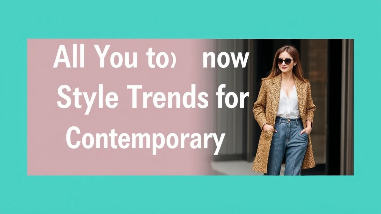 All You Need to Know to Style Trends for Contemporary Females