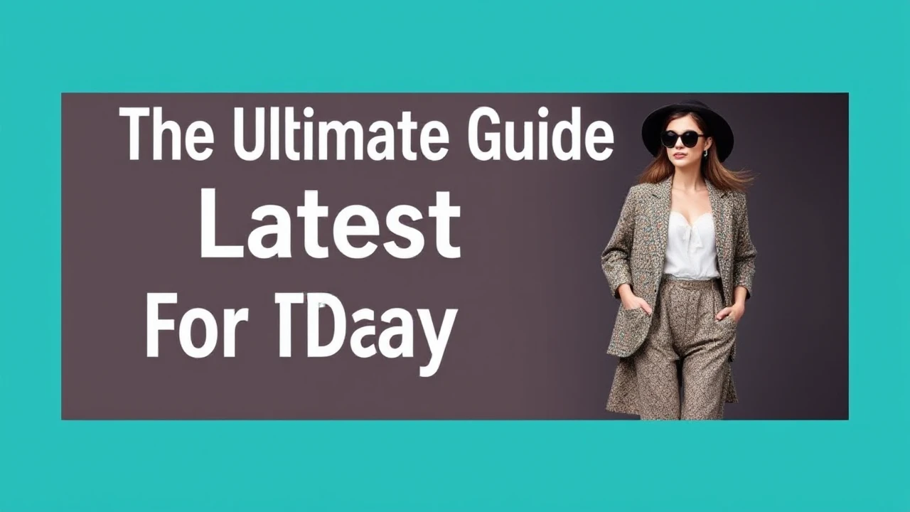 The Ultimate Guide to Latest Fashion for Today's Woman