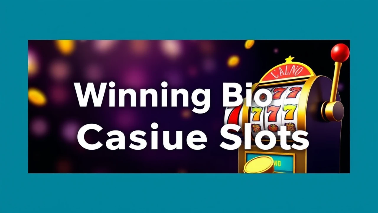 Strategies for Winning Big at Casino Slots