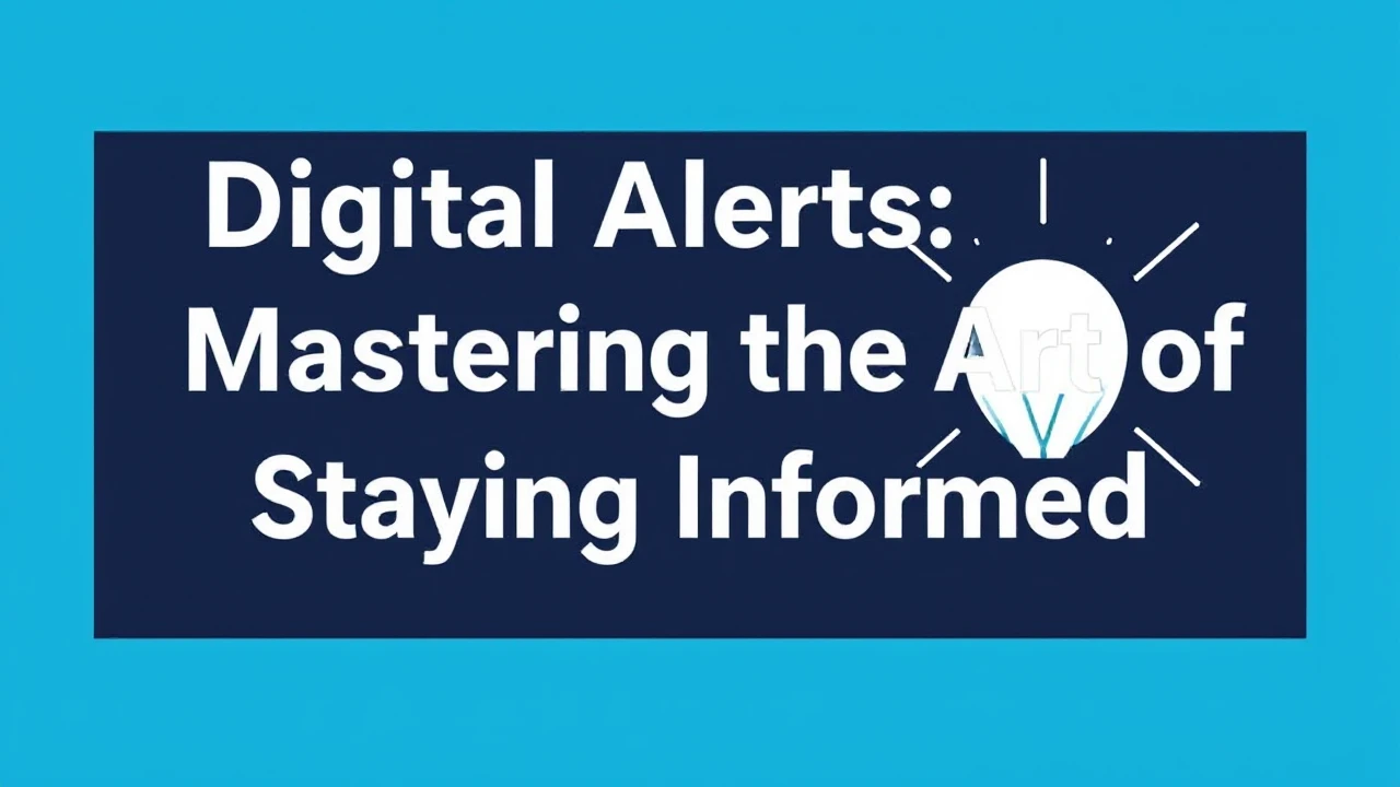 Digital Alerts: Mastering the Art of Staying Informed