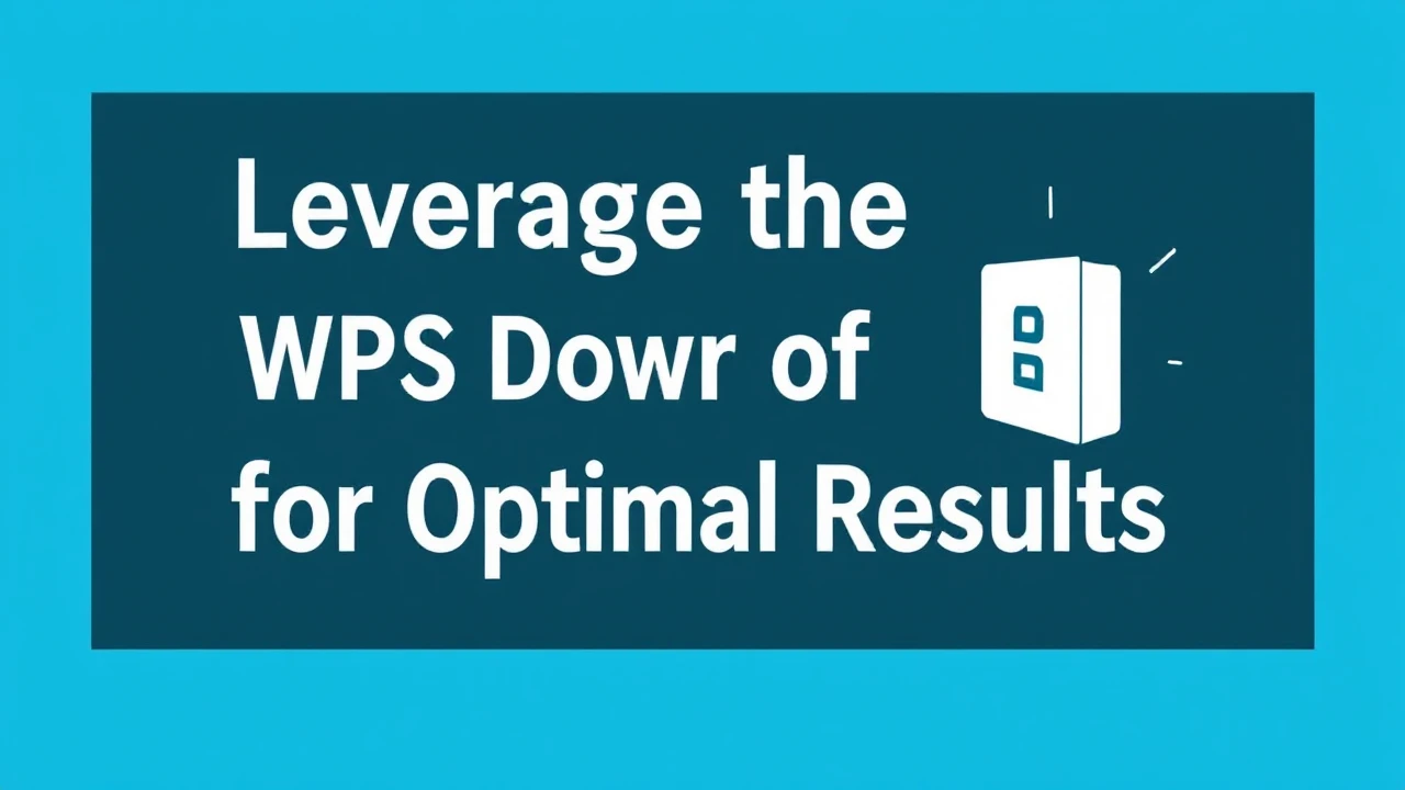 Leverage the Power of WPS Download for Optimal Results