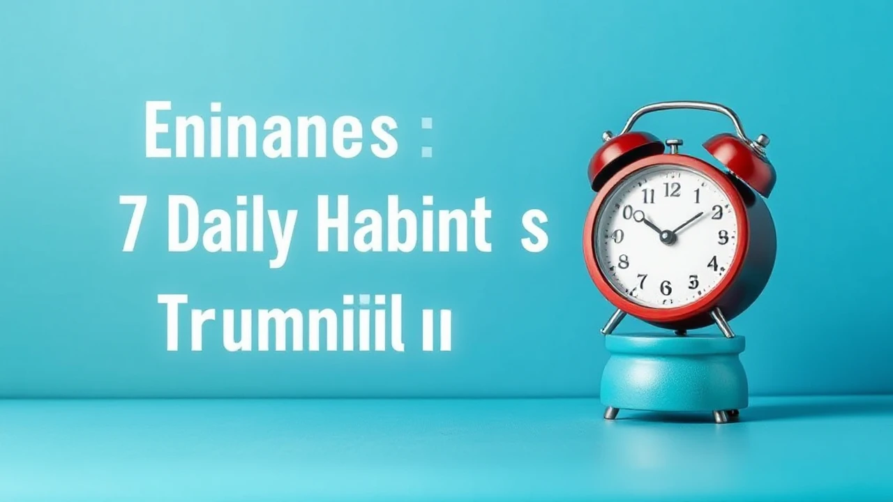 Enhancing Productivity: 7 Daily Habits of Triumphant Individuals