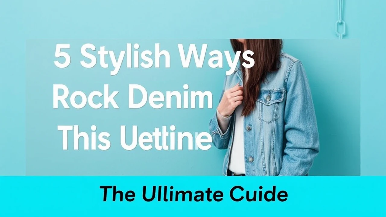 5 Stylish Ways to Rock Denim Jackets This Season: Your Ultimate Guide