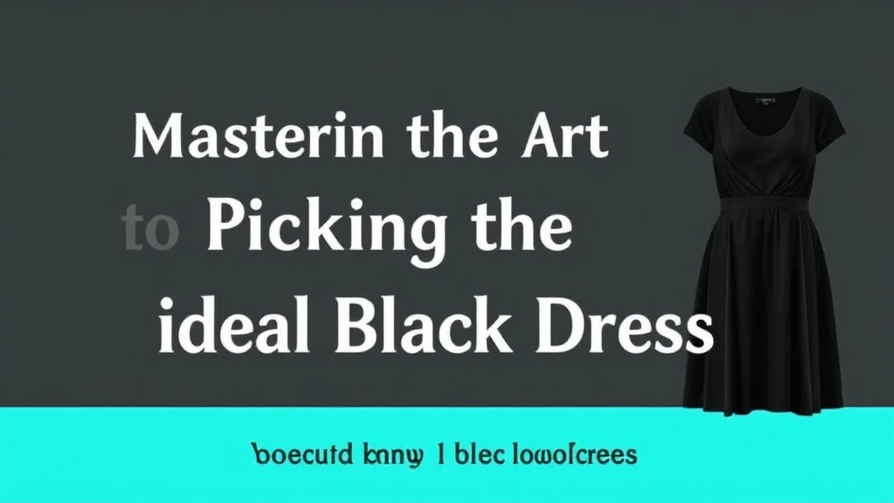 Mastering the Art of Picking the Ideal Little Black Dress